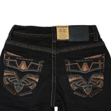 Montero Men's Modern Bootcut Denim Blue Jeans-MON 4678