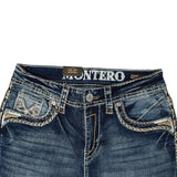 Montero Men's Modern Bootcut Denim Blue Jeans-MON 4678