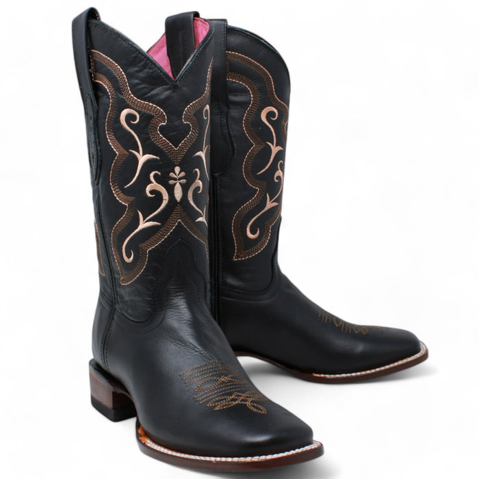 Botas de Cuero Crazy para Mujer en Horma Rodeo Q3225405