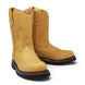 Bota de trabajo para hombre de piel con punta redonda y suela de hule Tractor de alta tracción, disponible en miel