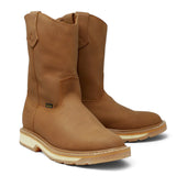 Bota de trabajo Diegos para hombre color Cajeta con horma Roper, punta redonda y suela de doble densidad. par