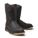 Bota de trabajo Diegos para hombre color choco con horma Roper, punta redonda y suela de doble densidad. par