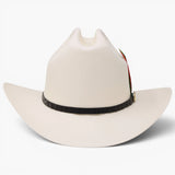 Sombrero 1000X San Judas Estilo Sinaloa con Plumas -Stone