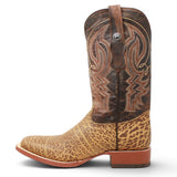 Men's Bull Hide Leather Square Toe Boots in Honey - Tanner Mark Boots