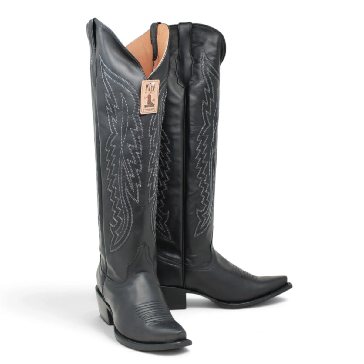 Botas Cherokee para Mujer de Pantorrilla Ancha – Piel Genuina Color Negro TML205311AF