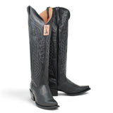 Botas Cherokee para Mujer de Pantorrilla Ancha – Piel Genuina Color Negro TML205311AF