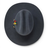 Gray Texan 20X Sinaloa Style (Chaparral) with Feather – Tombstone Hats