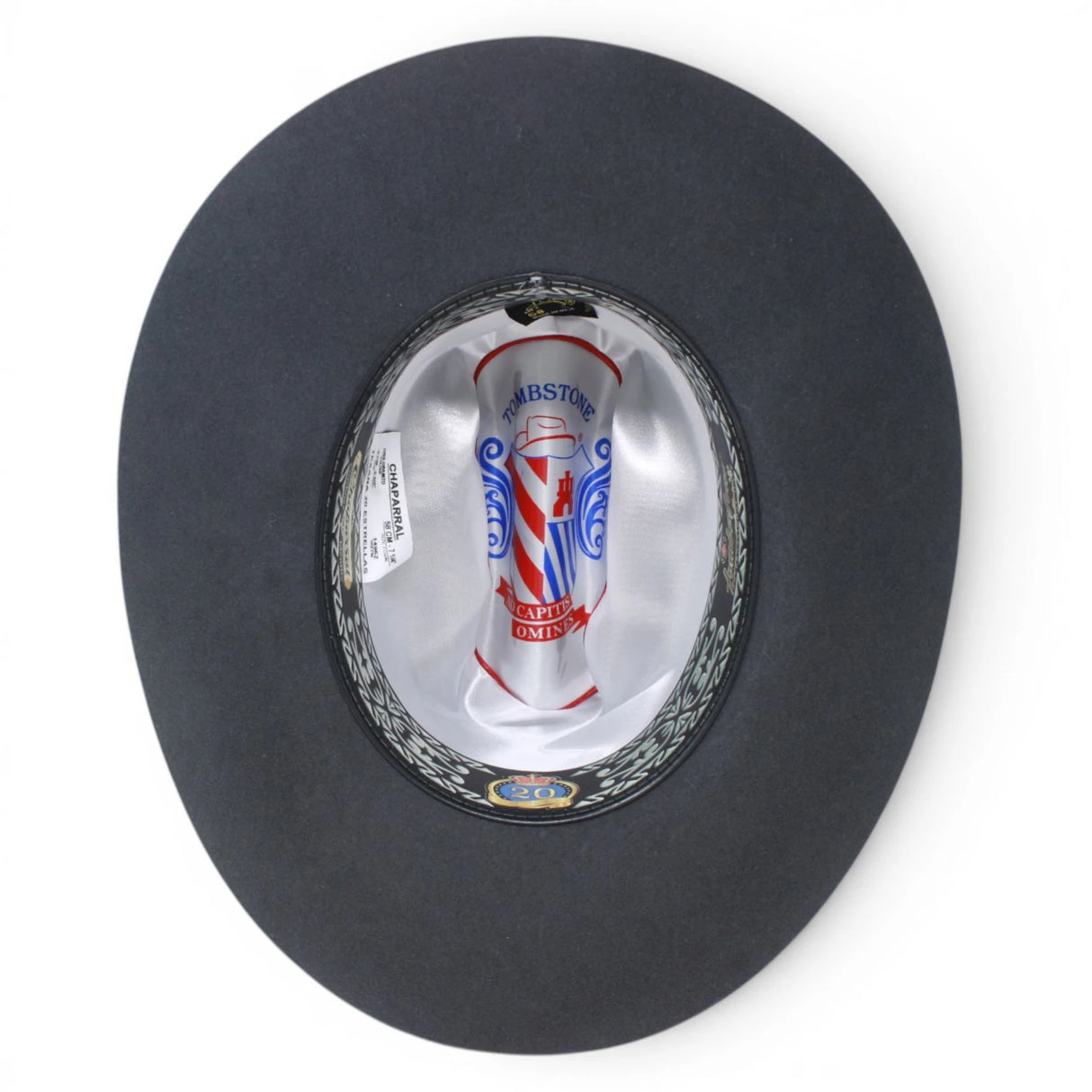 Gray Texan 20X Sinaloa Style (Chaparral) with Feather – Tombstone Hats