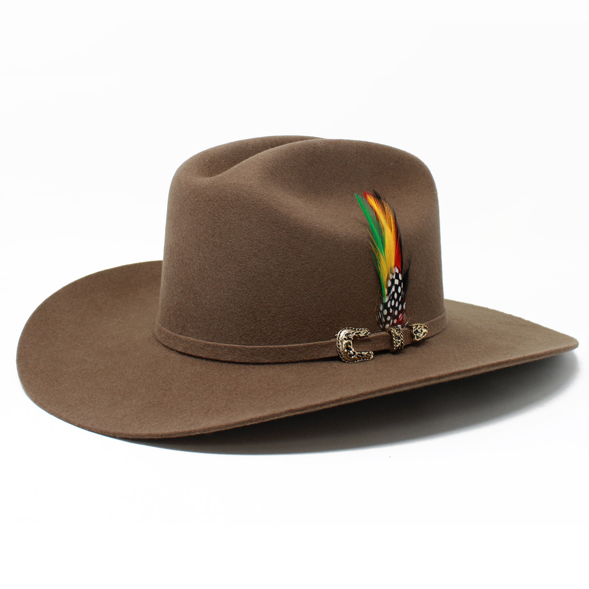 Texana Walnut 20X Sinaloa Style (Chaparral) with Feather – Tombstone Hats