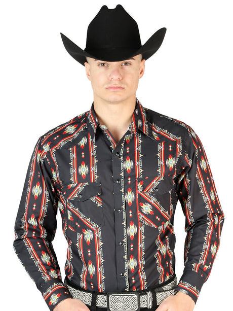 Black Long Sleeve Cowboy Shirt 44210 - Diana Zapateria Inc