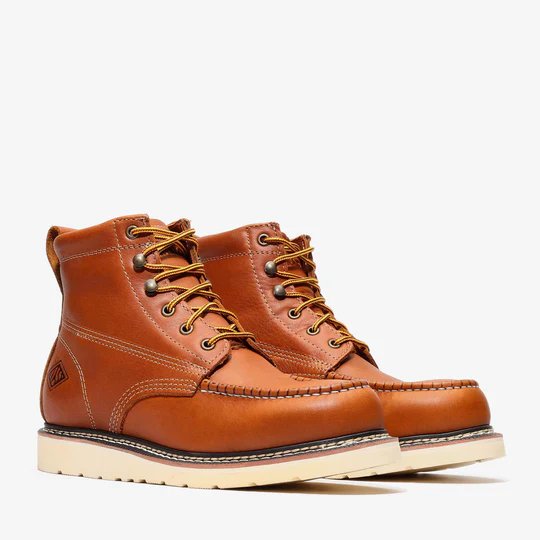 Bonanza Light Brown Leather Boots s-l400.jpg main image 2