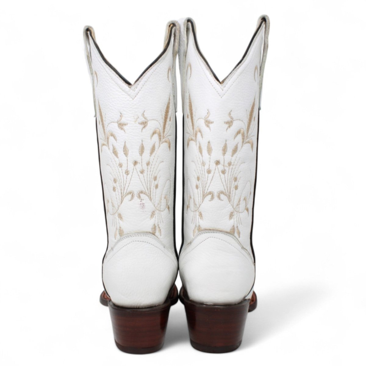 Bota de Dama Rodeo Puntal Blanca con Bordado - La Sierra - La Carreta