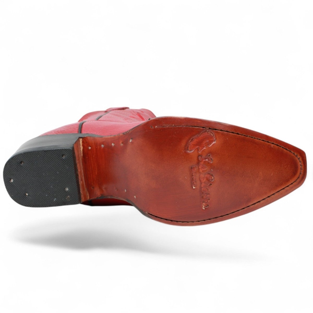 Bota de Dama Rodeo Puntal Roja con Bordado - La Sierra - La Carreta