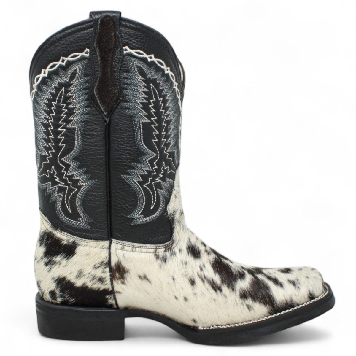 Bota de Hombre Cuadrada de Pelo de Vaca - La Carreta - La Carreta