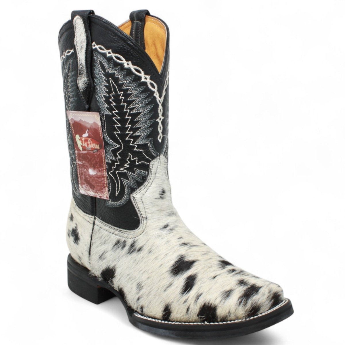 Bota de Hombre Cuadrada de Pelo de Vaca - La Carreta - La Carreta
