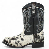 Bota de Hombre Cuadrada de Pelo de Vaca - La Carreta - La Carreta