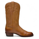 Bota de Piel Original Punta Redonda Color Amber Bachesto - Rudel & Co.