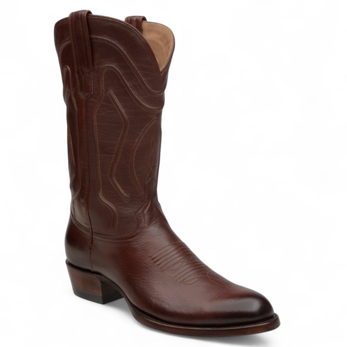 Bota de Piel Original Punta Redonda Color Russet - Bachesto - Rudel & Co.