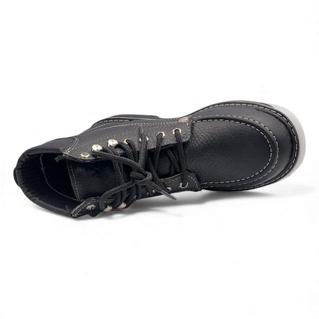 Bota de Trabajo para Hombre 6 Pulgadas Estilo Moc Toe con Suela de Hule Transparente – Hooch Boots H801T05 - Hooch