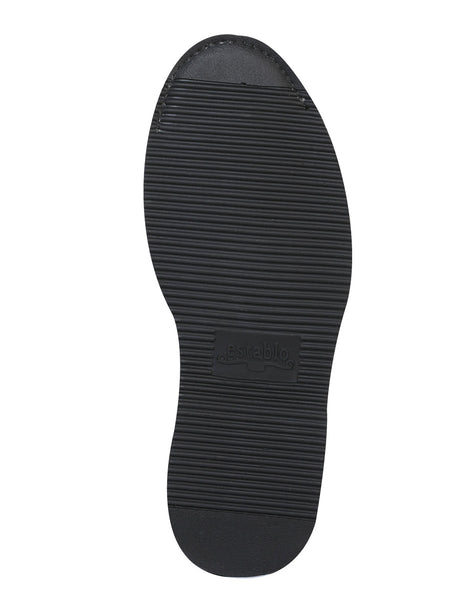 Bota de Trabajo para Hombre Establo en Piel Grasso con Suela Mil Rayas - Black 312 - Diana Zapateria Inc