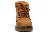 Bota de Trabajo para Hombre Punta Redonda de Piel Color Miel con Suela de Hule Transparente – Hooch Boots H60151 - Hooch