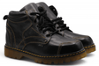 Bota de Trabajo para Hombre Punta Redonda de Piel Color Negro con Suela de Hule Transparente – Hooch Boots H60405 - Hooch