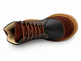 Bota de Trabajo para Hombre Punta Redonda de Piel Genuina Color Negro con Suela de Hule Resistente a Aceite y Acido – Hooch Boots H60205 - Hooch
