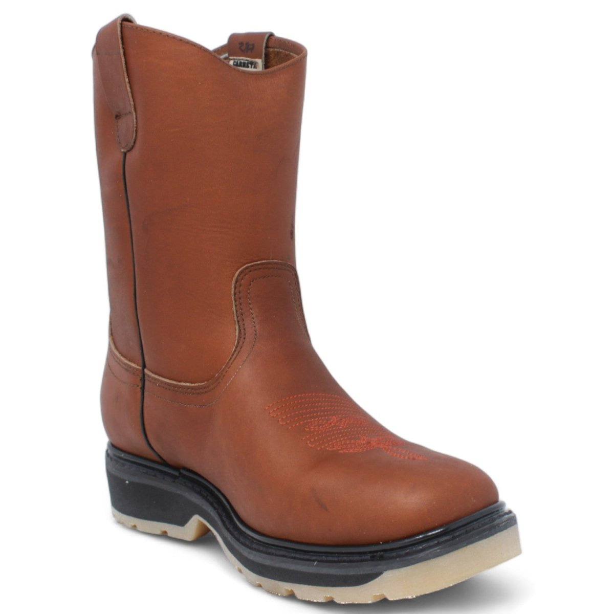 Bota Roper Punta Cuadrada de Trabajo Suela de Hule Oro — CaballoBronco.com