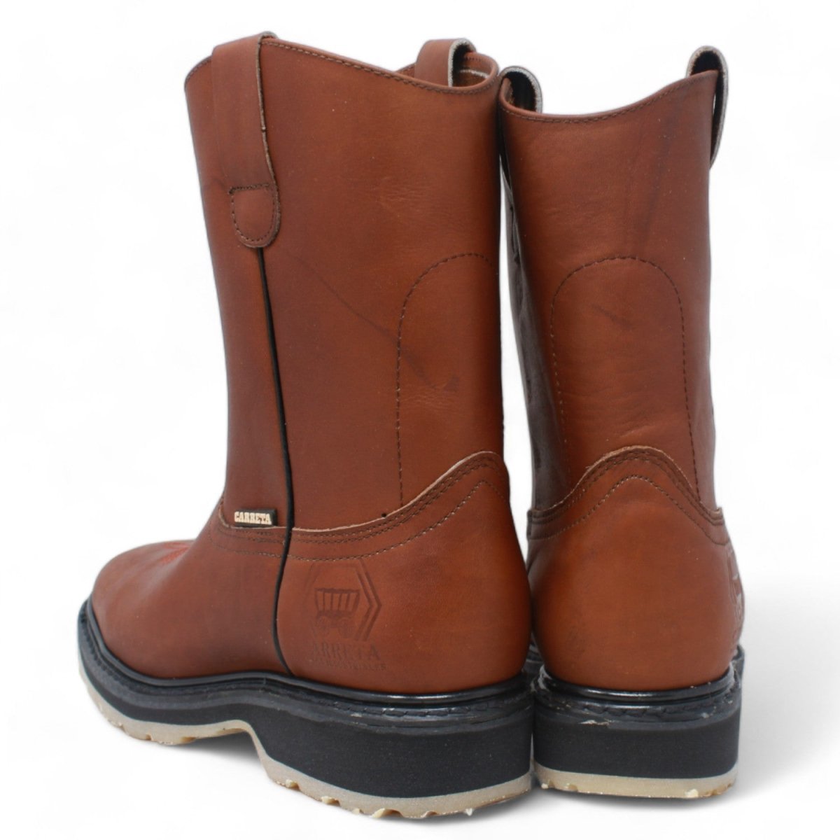 Bota Roper Punta Cuadrada de Trabajo Suela de Hule Oro — CaballoBronco.com