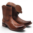 Bota Vaquera para Hombre Punta Dubai de Piel Privo Color Miel – Hooch Boots H52PD5195 - Hooch