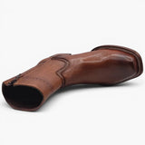 Bota Vaquera para Hombre Punta Dubai de Piel Privo Color Miel – Hooch Boots H52PD5195 - Hooch