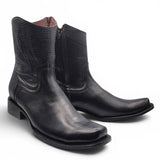 Bota Vaquera para Hombre Punta Dubai de Piel Privo Color Negro – Hooch Boots H52PD0595 - Hooch