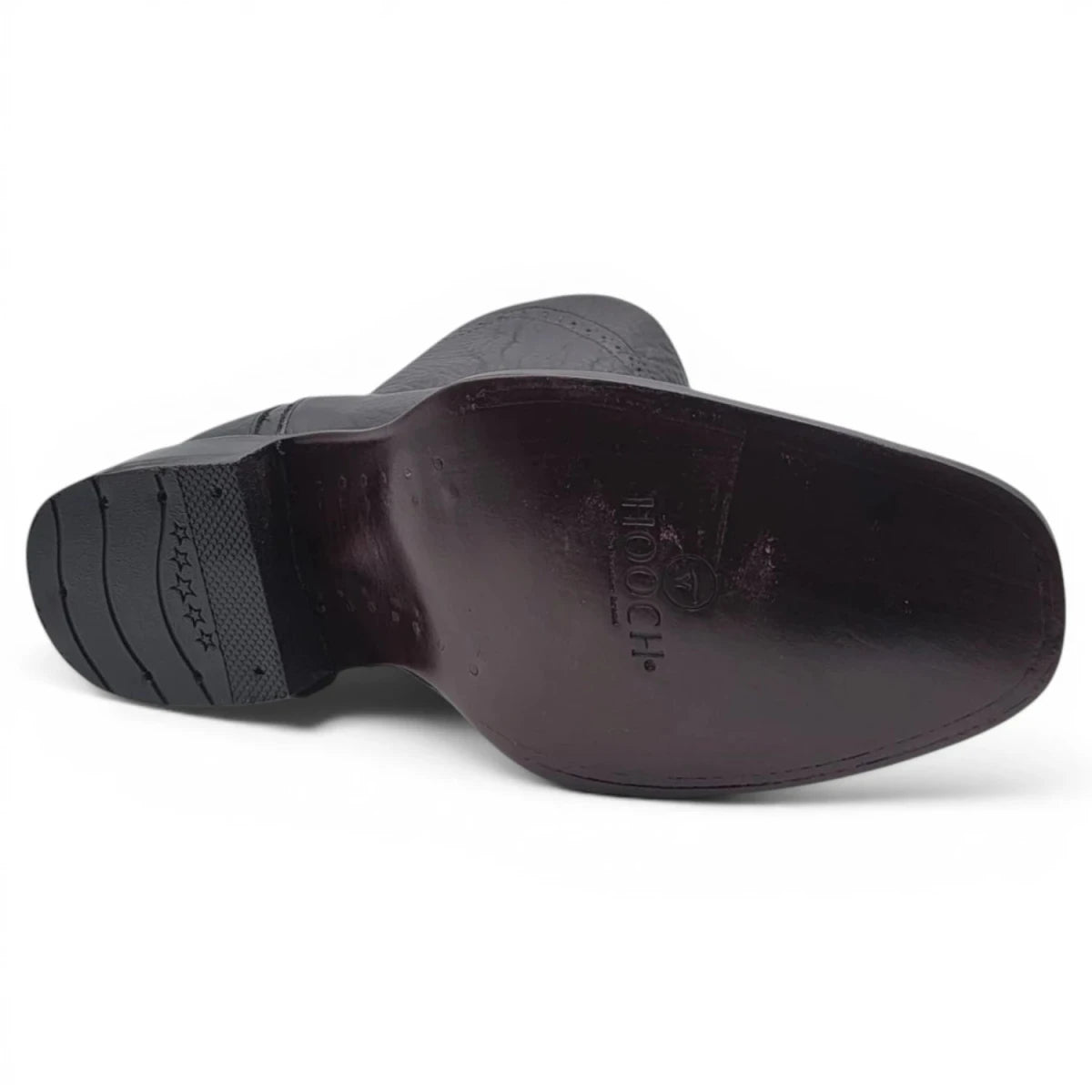 Bota Vaquera para Hombre Punta Dubai de Piel Privo Color Negro – Hooch Boots H52PD0595 - Hooch