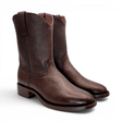 Bota Vaquera para Hombre Punta Redonda de Piel Original Color Cafe con Tacon Roper – Hooch Boots H52PR9495 - Hooch
