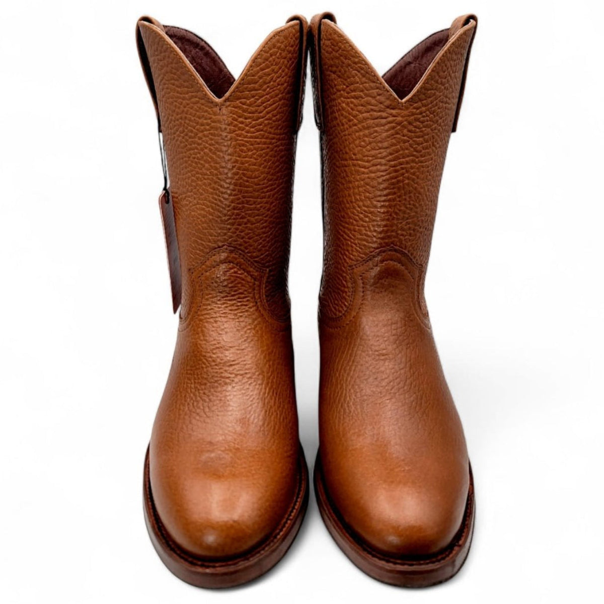 Bota Vaquera Roper para Hombre de Piel Genuina Suave Color Miel con Punta Redonda y Tacon de 1.5” – Hooch Boots H52PR5172 - Hooch
