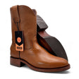 Bota Vaquera Roper para Hombre de Piel Genuina Suave Color Miel con Punta Redonda y Tacon de 1.5” – Hooch Boots H52PR5172 - Hooch