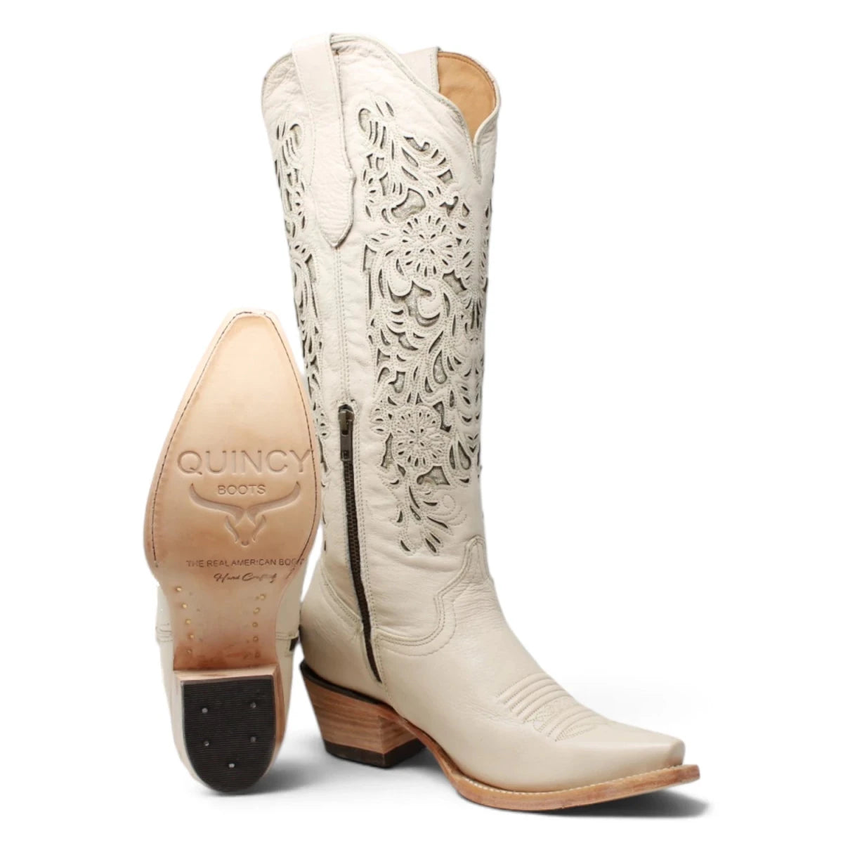Botas Altas de Cuero Grisly Original Q34T27 - Quincy Boots