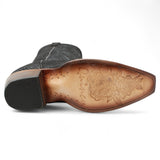 Botas Altas de Cuero Original para Mujer Color Negro Piton Q34T5705 - Quincy Boots