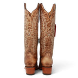 Botas Altas de Cuero Original para Mujer Color Tan Q34T5259 - Quincy Boots