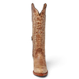 Botas Altas de Cuero Original para Mujer Color Tan Q34T5259 - Quincy Boots