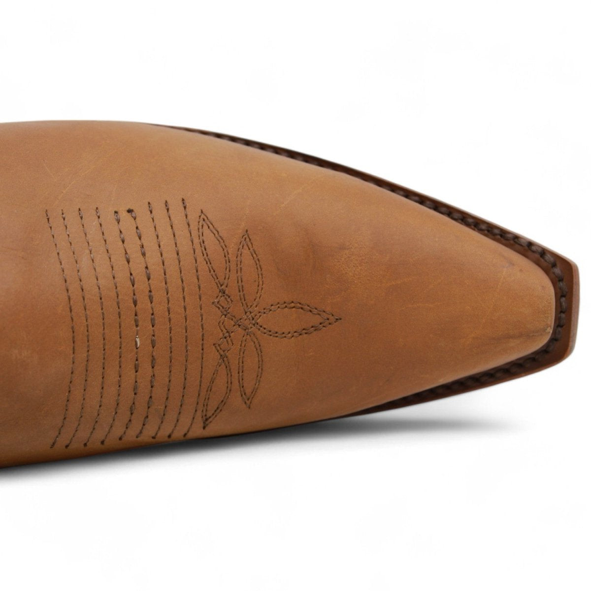 Original Leather High Boots for Women Snip Toe Color Tan