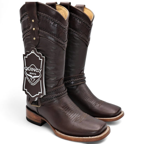 Botas Altas de Cuero para Mujer en Horma Rodeo Q3224207 - Quincy Boots