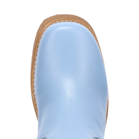 Botas American Dream de Piel Original Punta Redonda Para Dama Color Azul - Dingo - Dan Post Boots