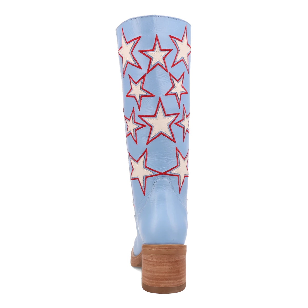 Botas American Dream de Piel Original Punta Redonda Para Dama Color Azul - Dingo - Dan Post Boots