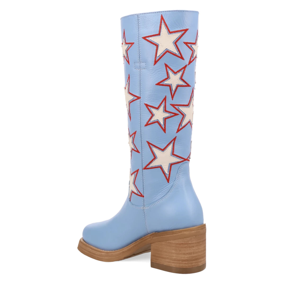 Botas American Dream de Piel Original Punta Redonda Para Dama Color Azul - Dingo - Dan Post Boots