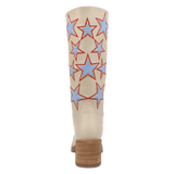 Botas American Dream de Piel Original Punta Redonda Para Dama Color Crema - Dingo - Dan Post Boots