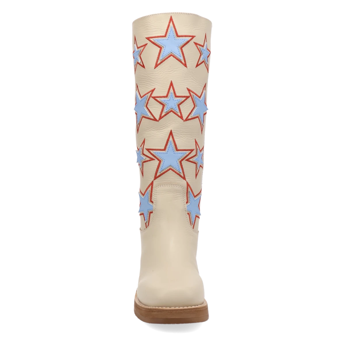 Botas American Dream de Piel Original Punta Redonda Para Dama Color Crema - Dingo - Dan Post Boots
