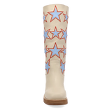 Botas American Dream de Piel Original Punta Redonda Para Dama Color Crema - Dingo - Dan Post Boots