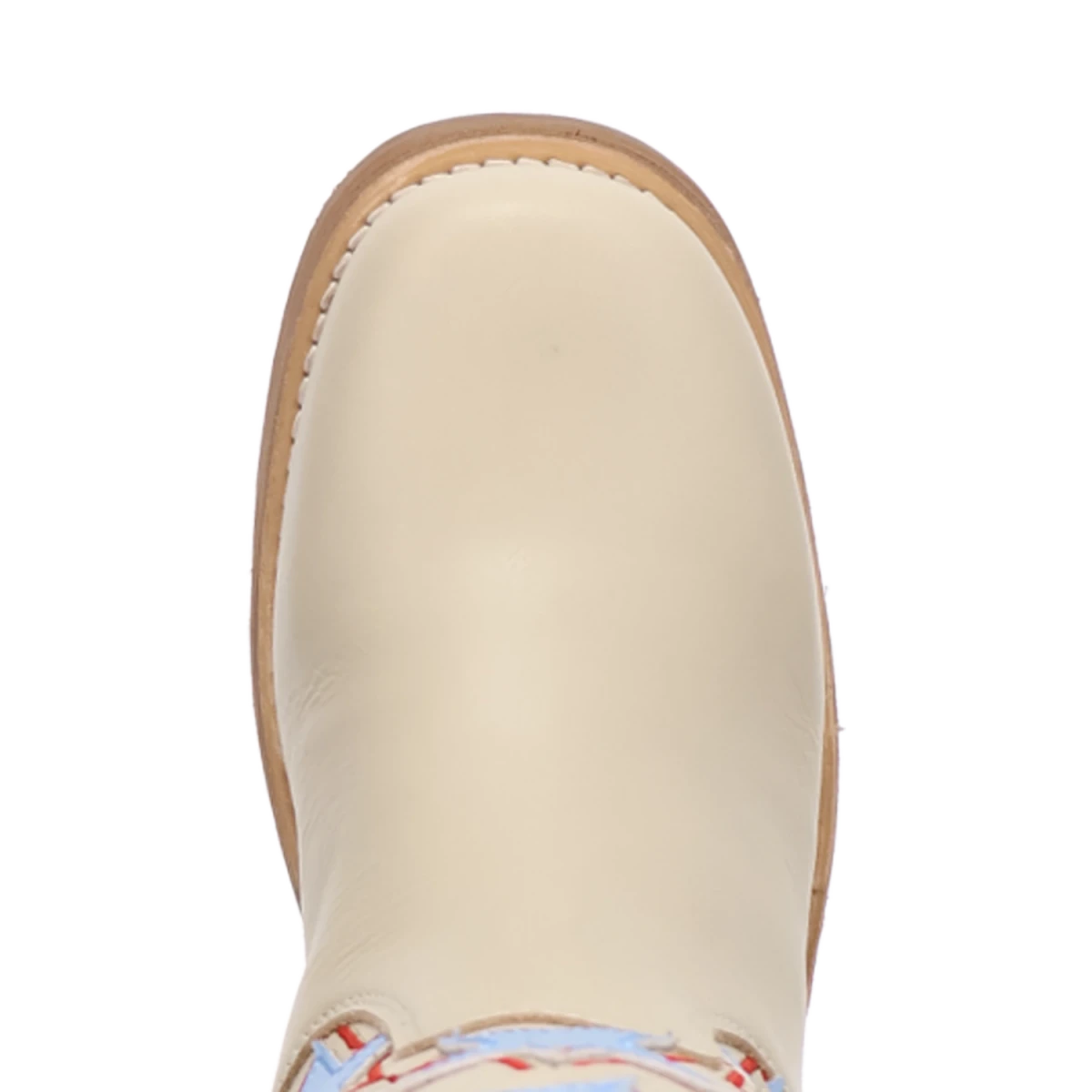 Botas American Dream de Piel Original Punta Redonda Para Dama Color Crema - Dingo - Dan Post Boots