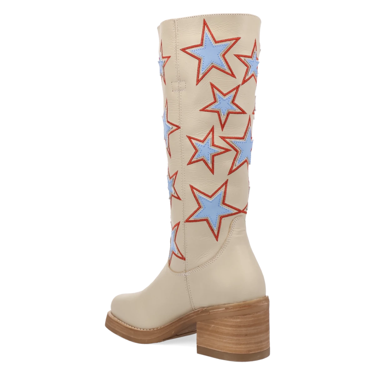 Botas American Dream de Piel Original Punta Redonda Para Dama Color Crema - Dingo - Dan Post Boots
